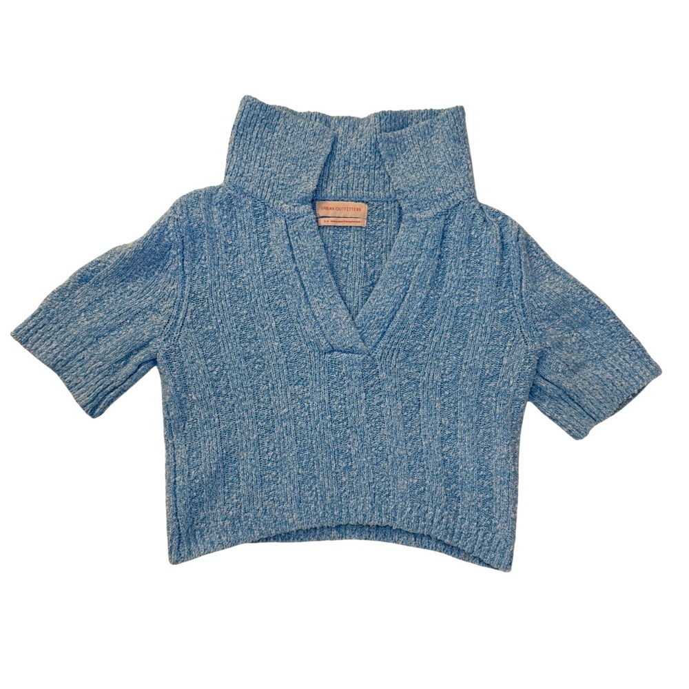 Urban Outfitters Blue Collared Neck Sweater